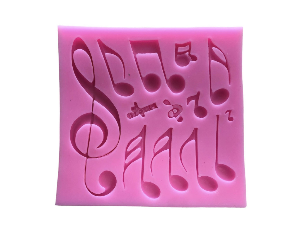 Image of Szilikon forma - Hangjegyek