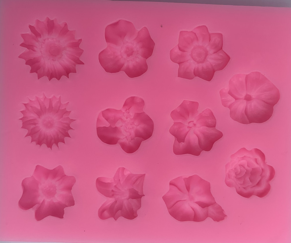 Image of Szilikon forma - Virágok 2.