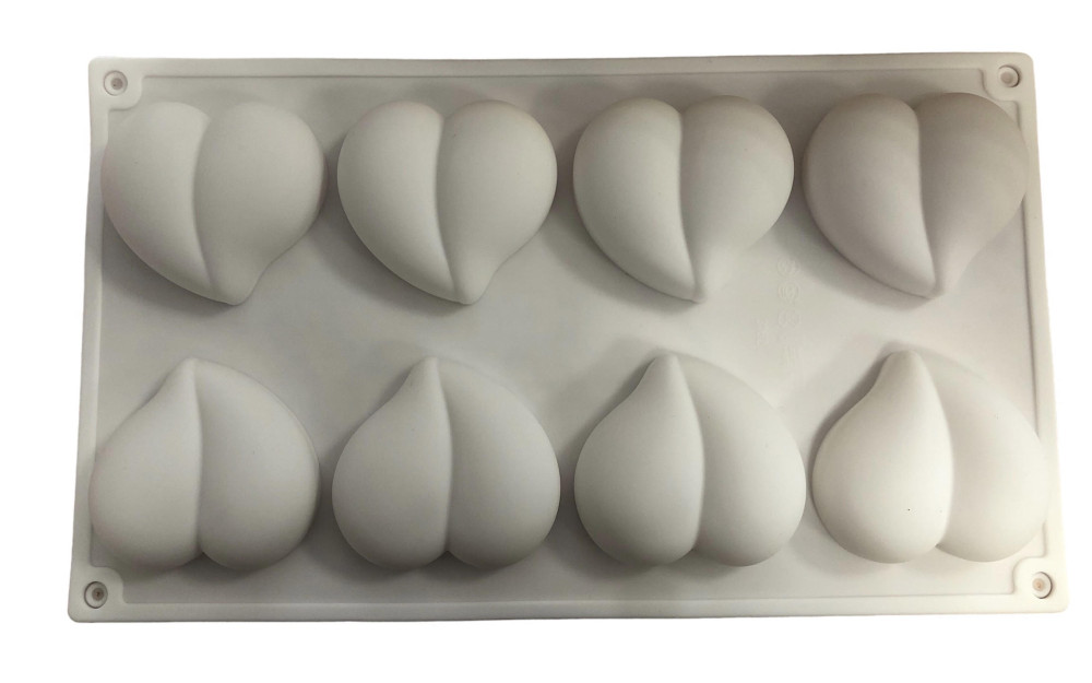 Image of Mousse szilikon forma - Szív 8db-os