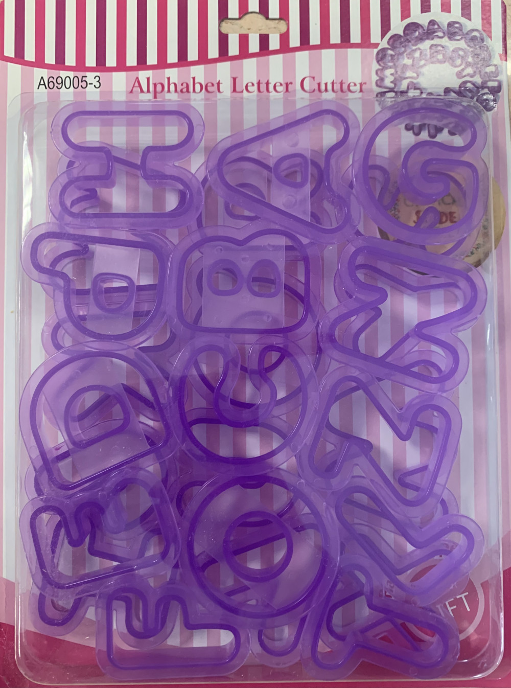 Image of Fondant / Marcipán kiszúró - Betű (műanyag)