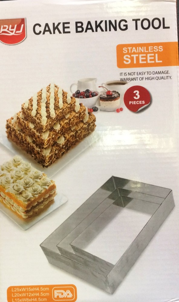 Image of Sütőforma keret 3db - Téglalap