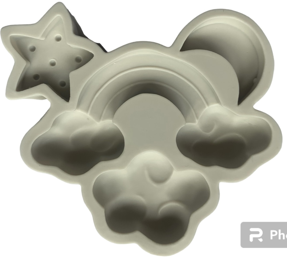 Image of Szilikon forma - Szivárvány felhőkkel