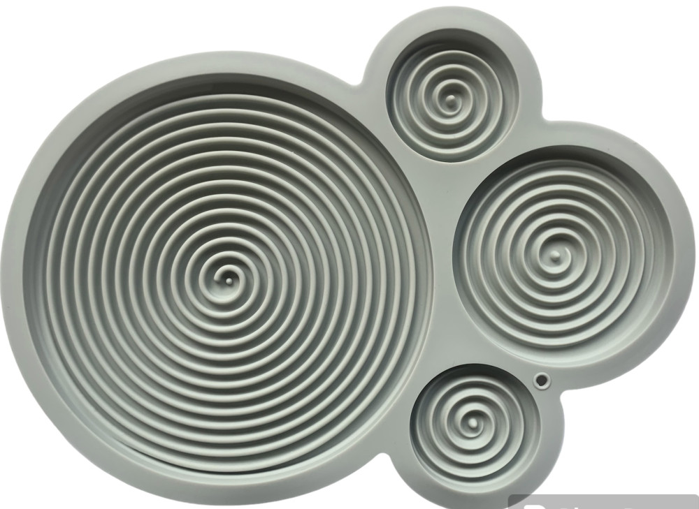 Image of Szilikon csoki öntőforma - Spirál(4db)