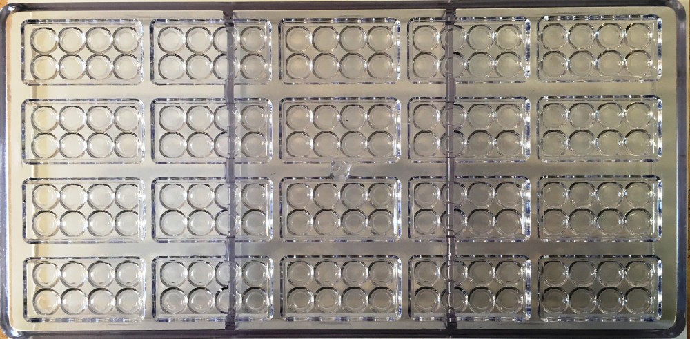 Image of Polikarbonát csokoládé öntőforma - 10 Csokitábla mini