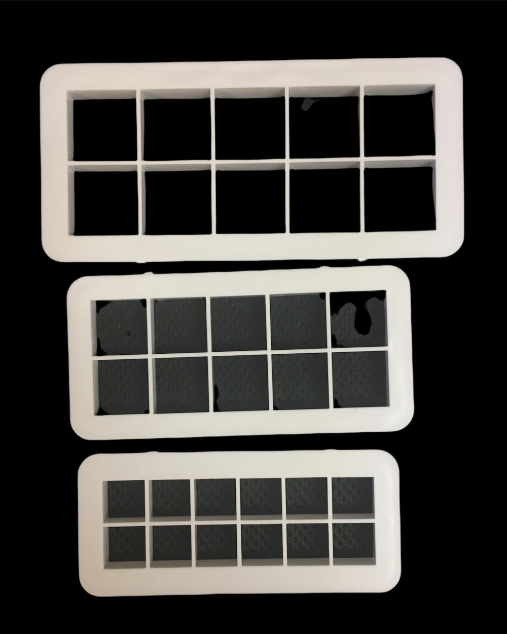 Image of Fondant / Marcipán kiszúró - Négyzetrács 3db-os készlet