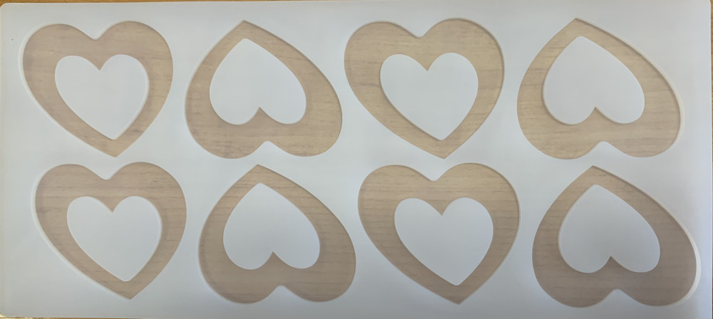 Image of Szilikon csoki öntőforma - Csokidísz Szív