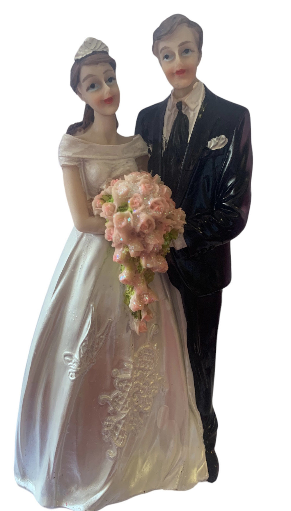 Image of Nászpár 17cm "virágcsokros"