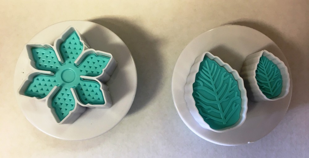 Image of Fondant / Marcipán rugós kiszúró - Virág+levél 2db-os készlet