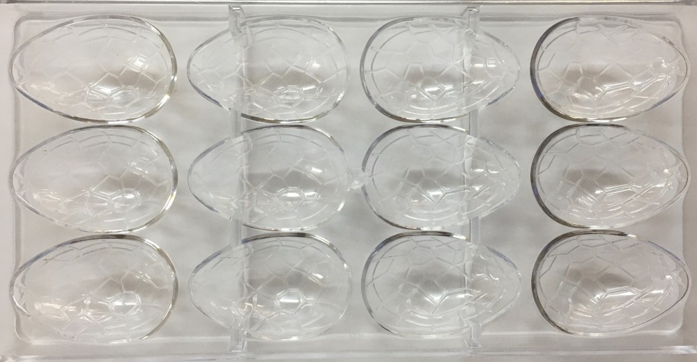 Image of Polikarbonát csokoládé öntőforma - 31 Dinó tojás