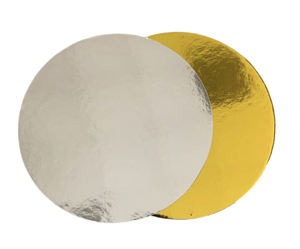 Image of Torta alátét kerek 35cm Arany-Ezüst (3mm,kétoldalas)