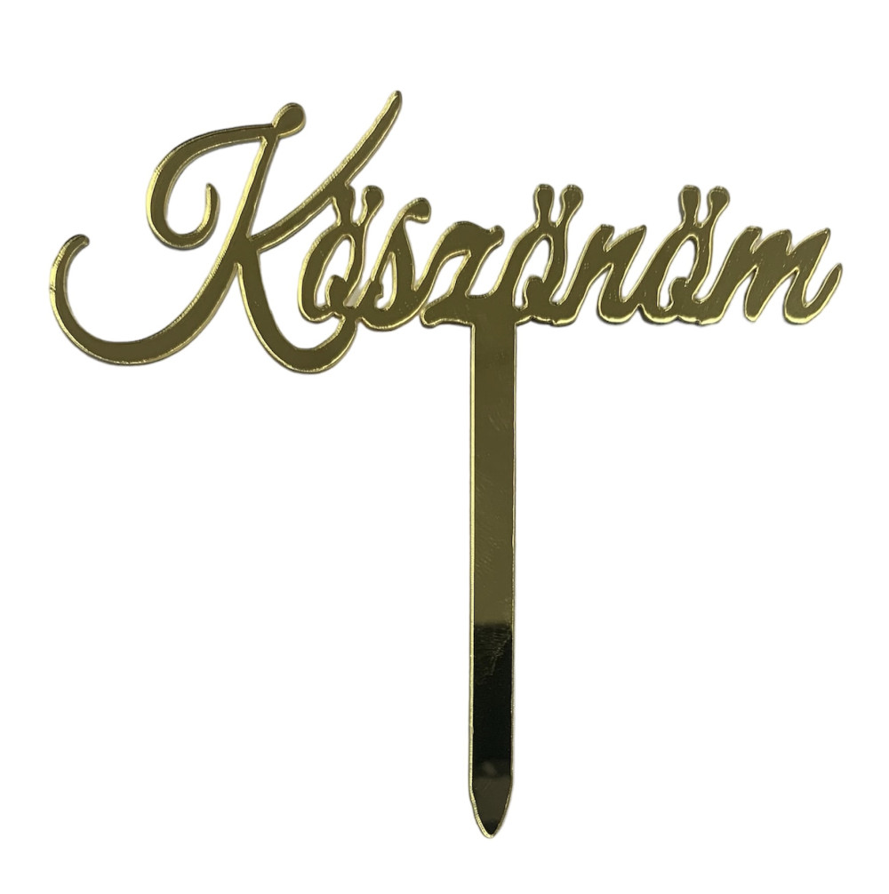 Image of Torta beszúró " Köszönöm"