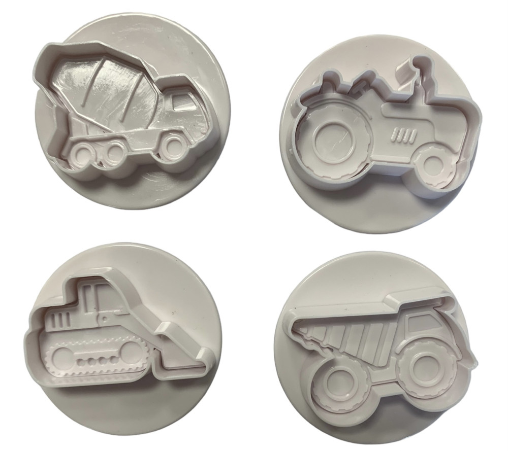 Image of Fondant / Marcipán rugós kiszúró - Munkagépek 1. 4db-os készlet