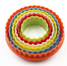Image of Fondant , Linzer , keksz kiszúró - Hullámos,sima kör(6db)