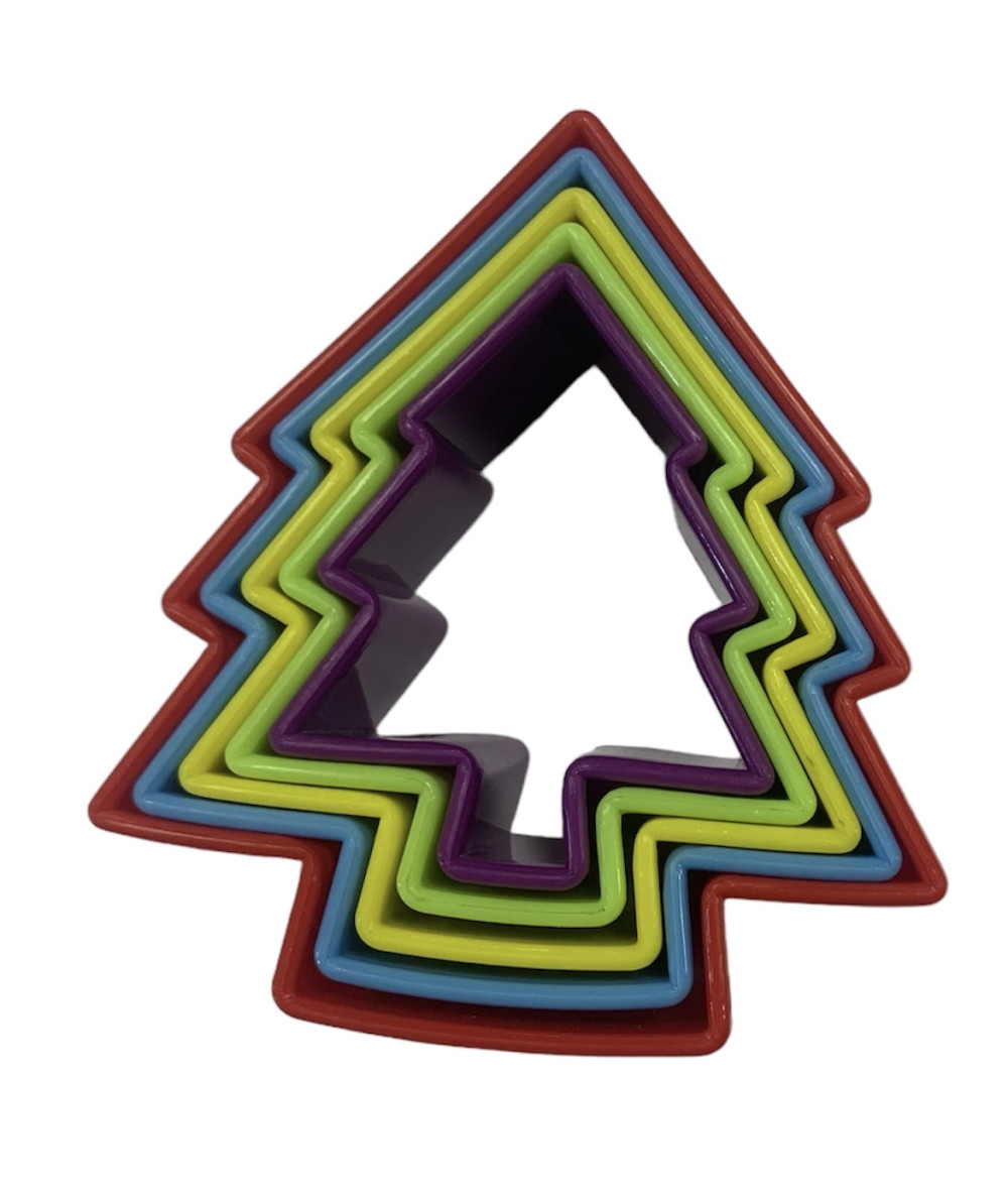 Image of Fondant , Linzer , keksz kiszúró - Karácsonyfa(5db)