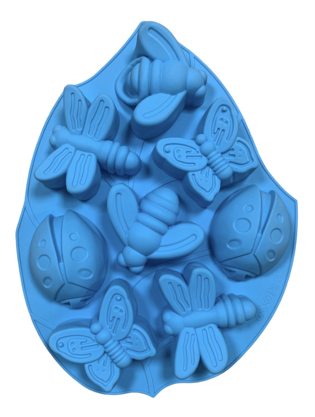 Image of Szilikon forma - Pillangó,Katica,Méhecske (8db)