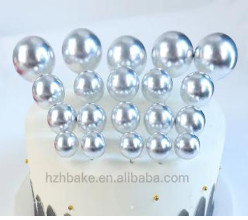 Image of Tortadekoráció gömb (20db) Ezüst