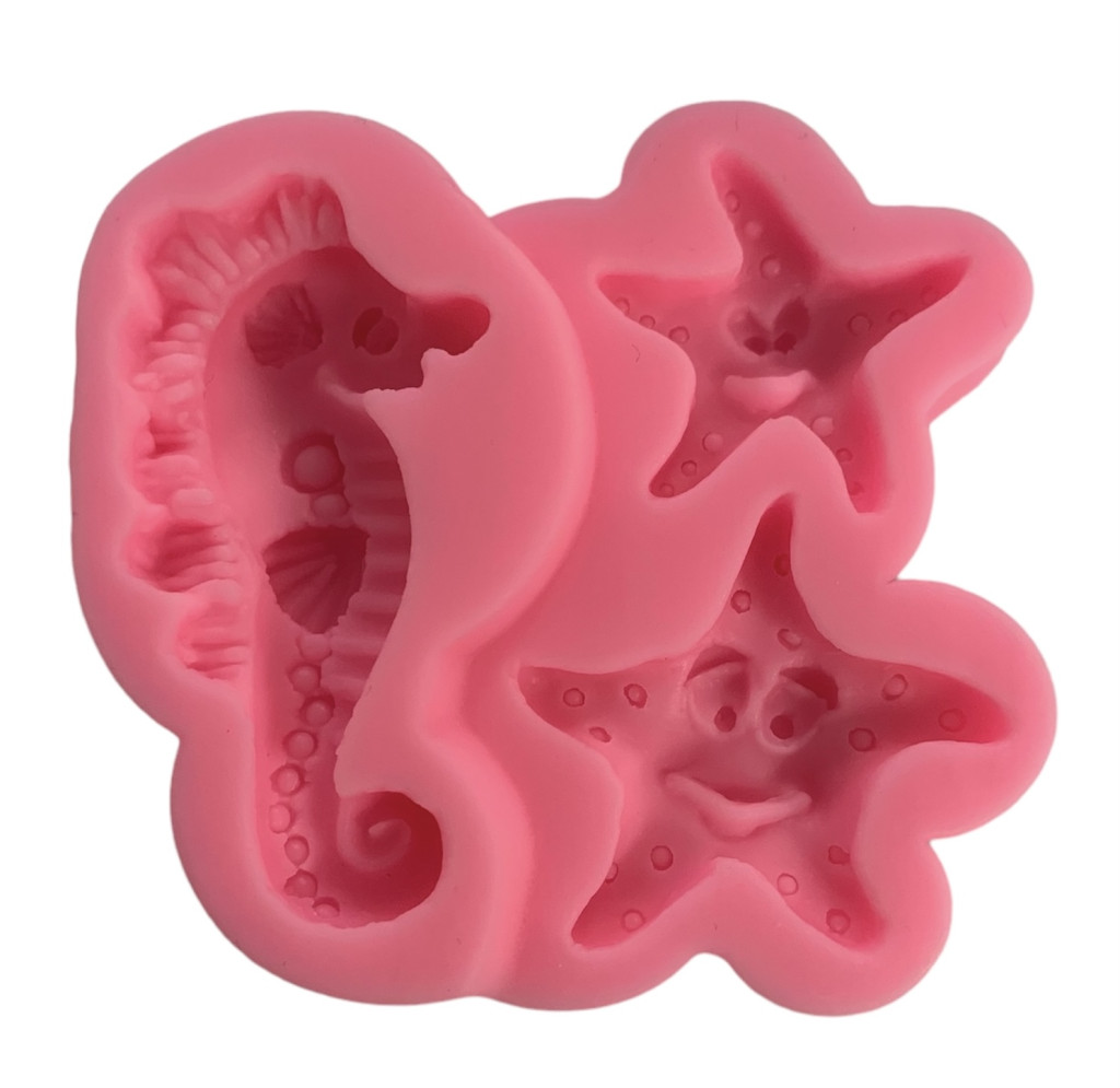 Image of Szilikon forma - Csikóhal+csillagok