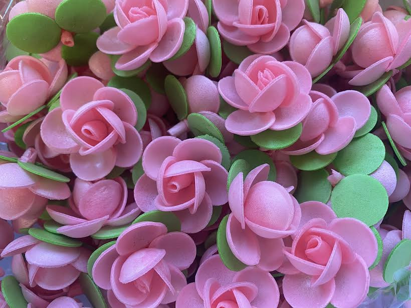 Image of Ostyarózsa levéllel 6db (Rózsaszín)