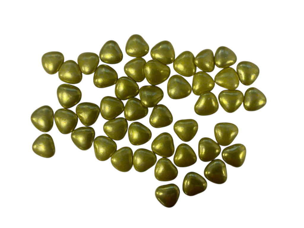 Image of Dekor cukor óriás roppanós 15mm 100g - Arany szív