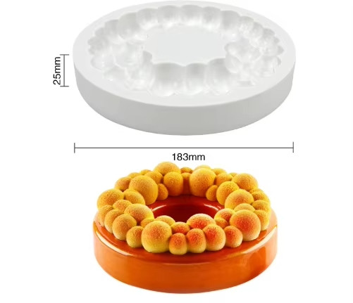 Image of Mousse szilikon forma - Buborék koszorú