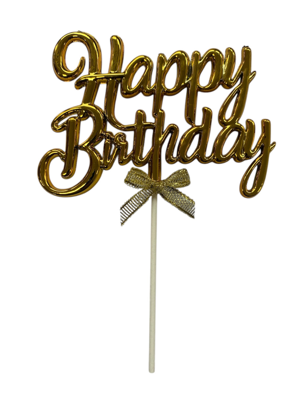 Image of Torta beszúró " Happy Birthday" - 43. ( Arany )