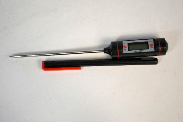 Image of Maghőmérő digitális fekete kicsi