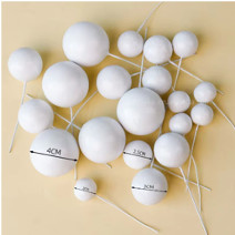 Image of Tortadekoráció gömb (20db) Fehér