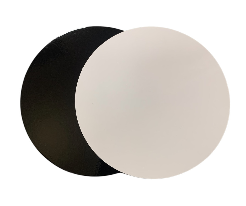 Image of Torta alátét kerek 20cm Fekete-Fehér (3mm,kétoldalas)