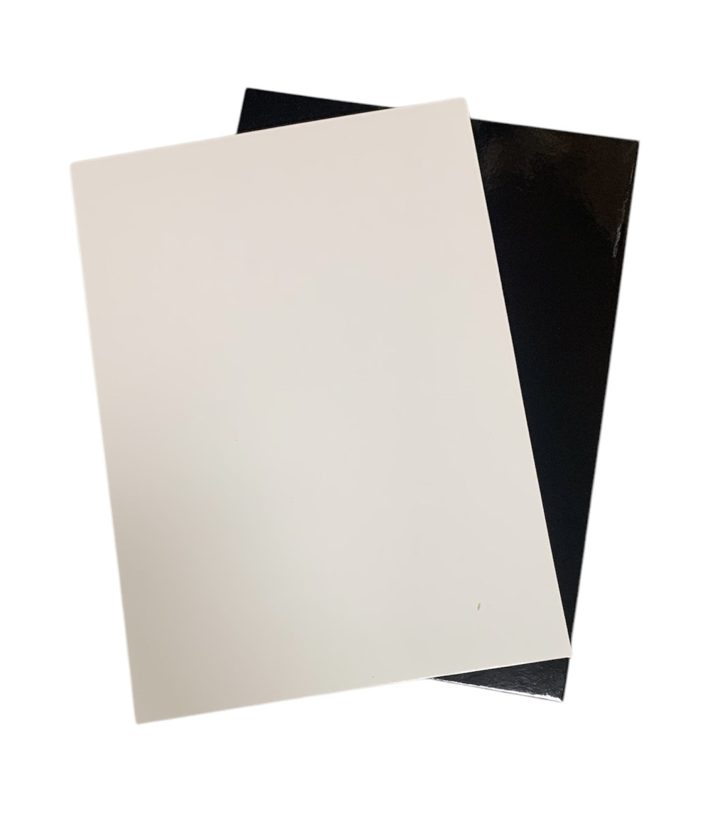 Image of Torta alátét téglalap 25*35cm Fekete-Fehér (3mm,kétoldalas)