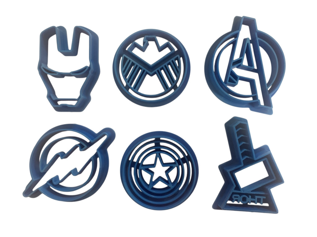 Image of Fondant / Marcipán mintázó, kiszúró - Szuperhősök (6db)