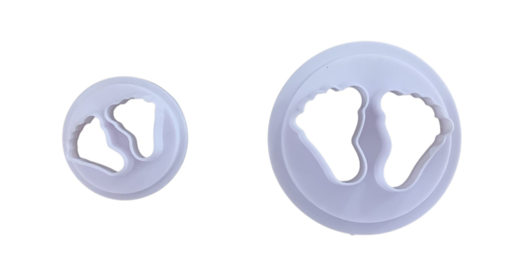 Image of Fondant / Marcipán kiszúró - Baba talpak 2db-os készlet