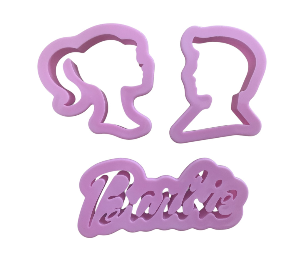 Image of Fondant / Marcipán kiszúró - Barbie 3db-os készlet