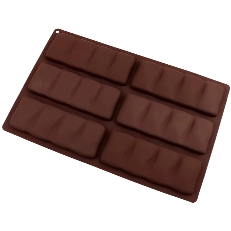 Image of Szilikon csoki öntőforma - Csoki szelet 6db-os