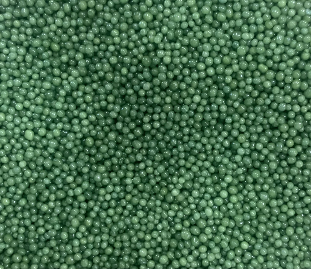 Image of Dekor cukorgyöngy 2mm zöld - 100g