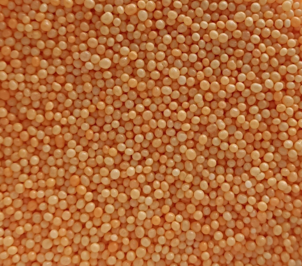 Image of Dekor cukorgyöngy 2mm narancssárga - 100g