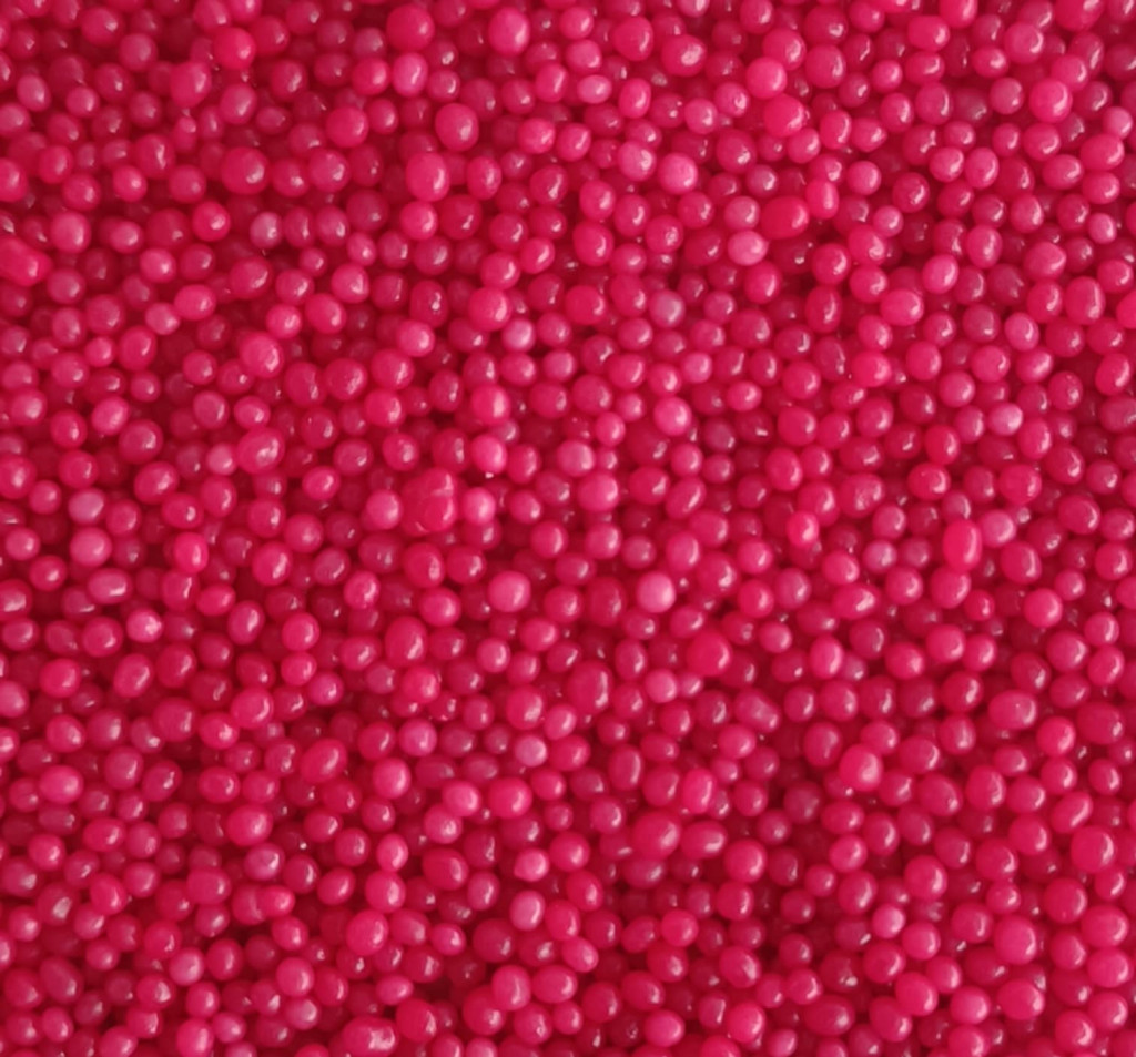 Image of Dekor cukorgyöngy 2mm piros - 100g