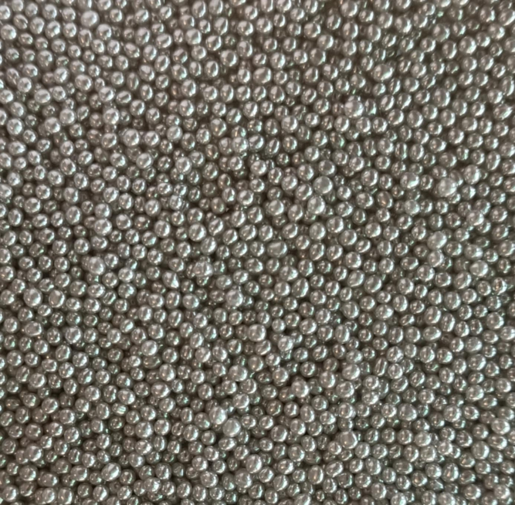 Image of Dekor cukorgyöngy 2mm fényes ezüst - 100g