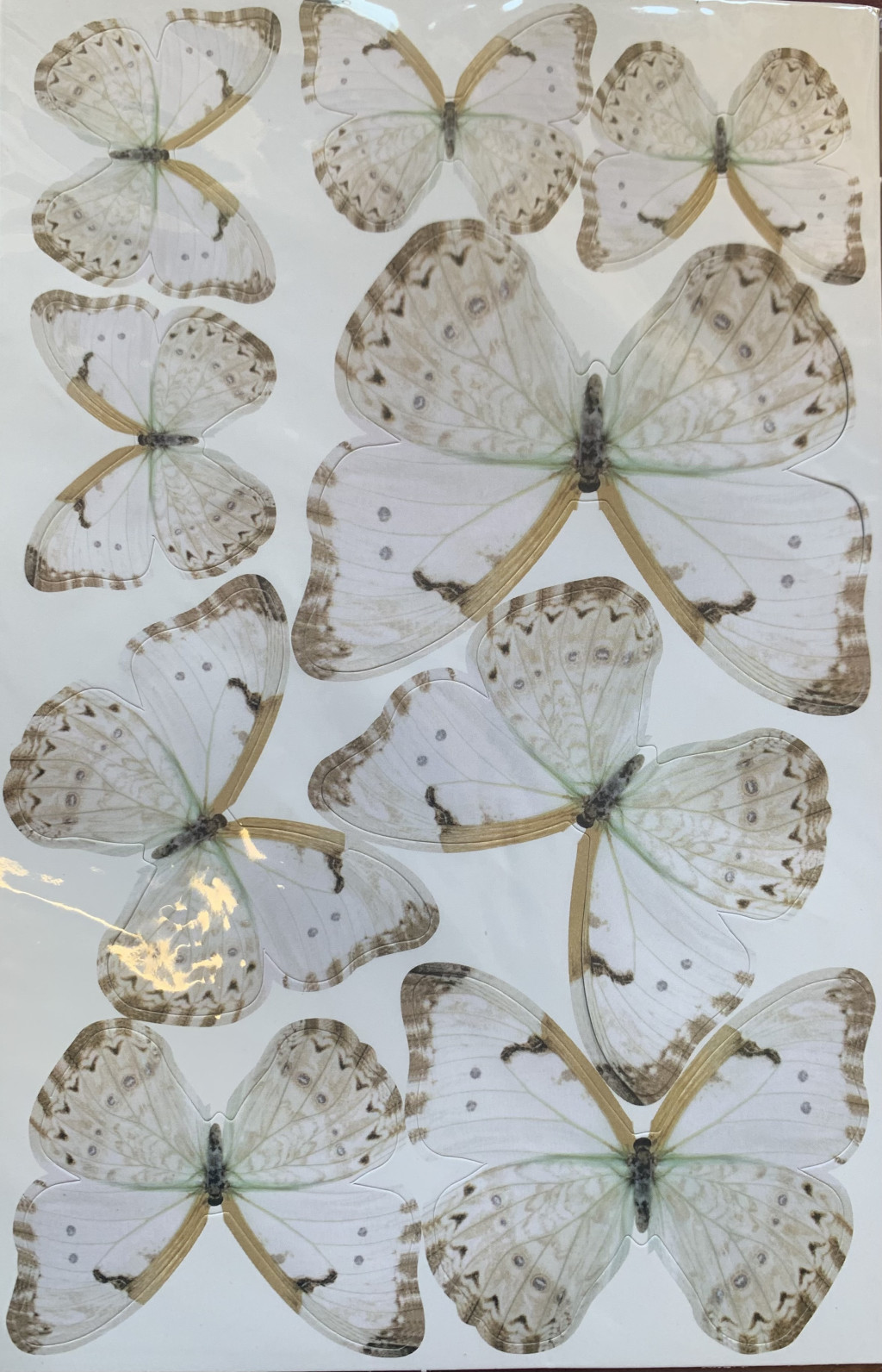 Image of Papír pillangó beszúró - 2. Fehér