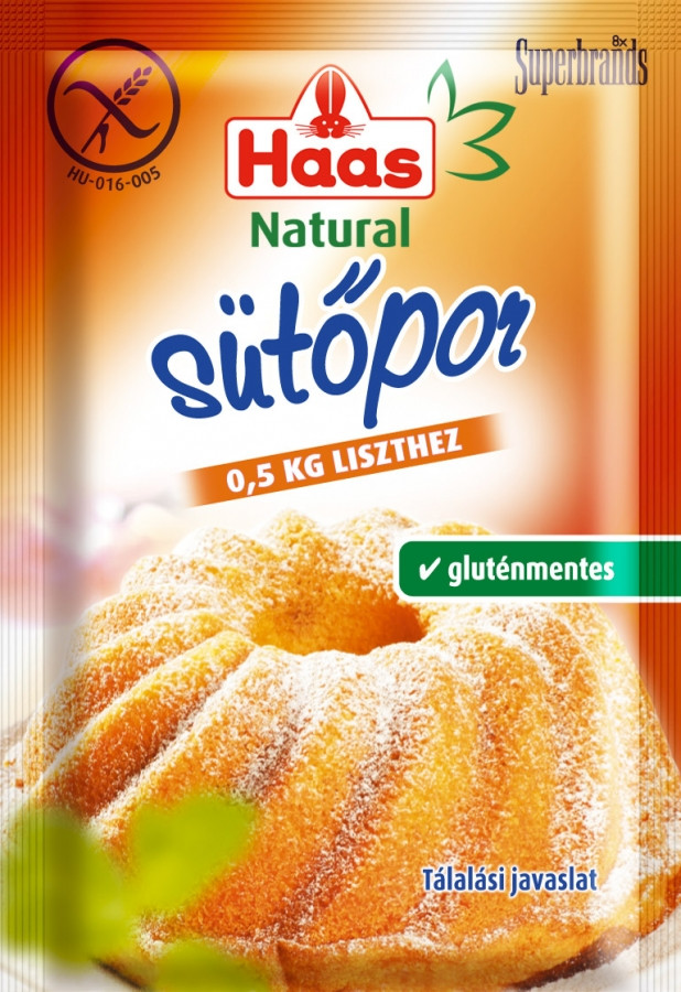 Image of Haas Natural sütőpor 4x12g