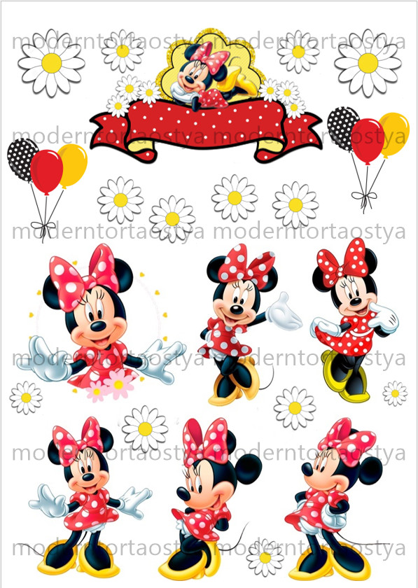 Image of Torta ostya - Minnie mix A4 1.