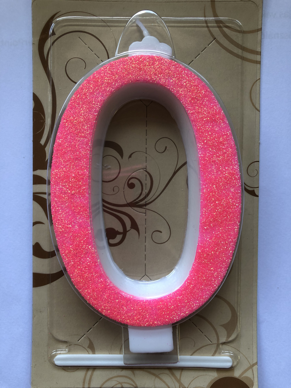 Image of Gyertya óriás - "0" Rózsaszín