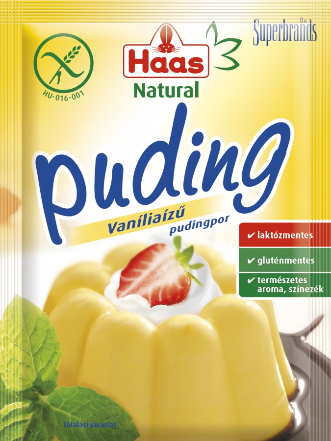 Image of Haas Natural Vaníliaízű pudingpor 40g