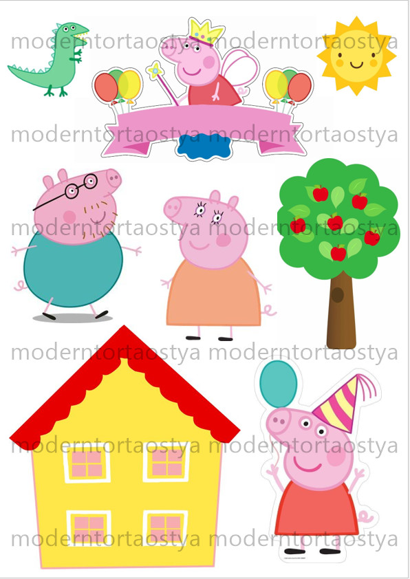 Image of Torta ostya - Peppa malac mix A4 1.