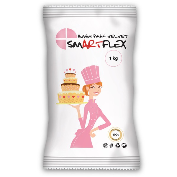 Image of Fondant Smartflex velvet Baby Pink 1 Kg