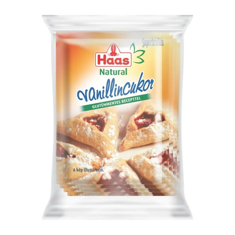 Image of Haas Natural Vanillincukor 4x8g