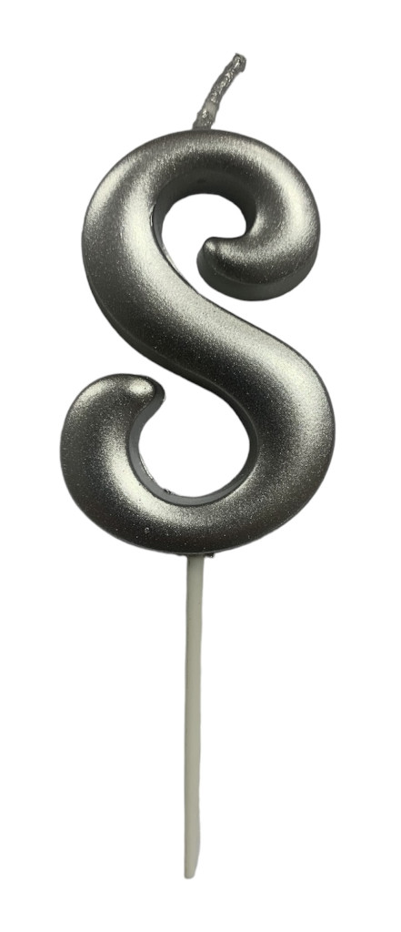 Image of Gyertya ezüst "8" - dobozos