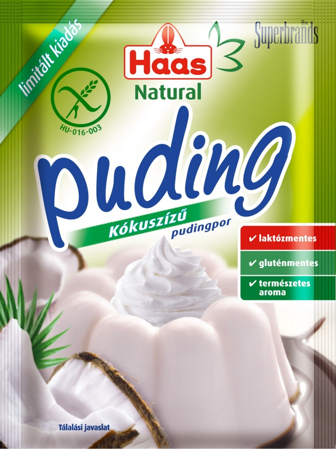 Image of Haas Natural Kókusz pudingpor 40g