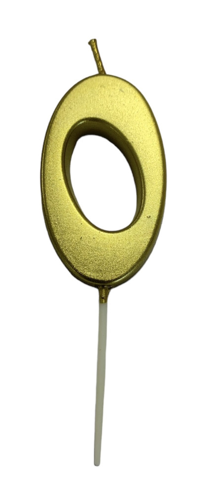 Image of Gyertya arany "0" - dobozos