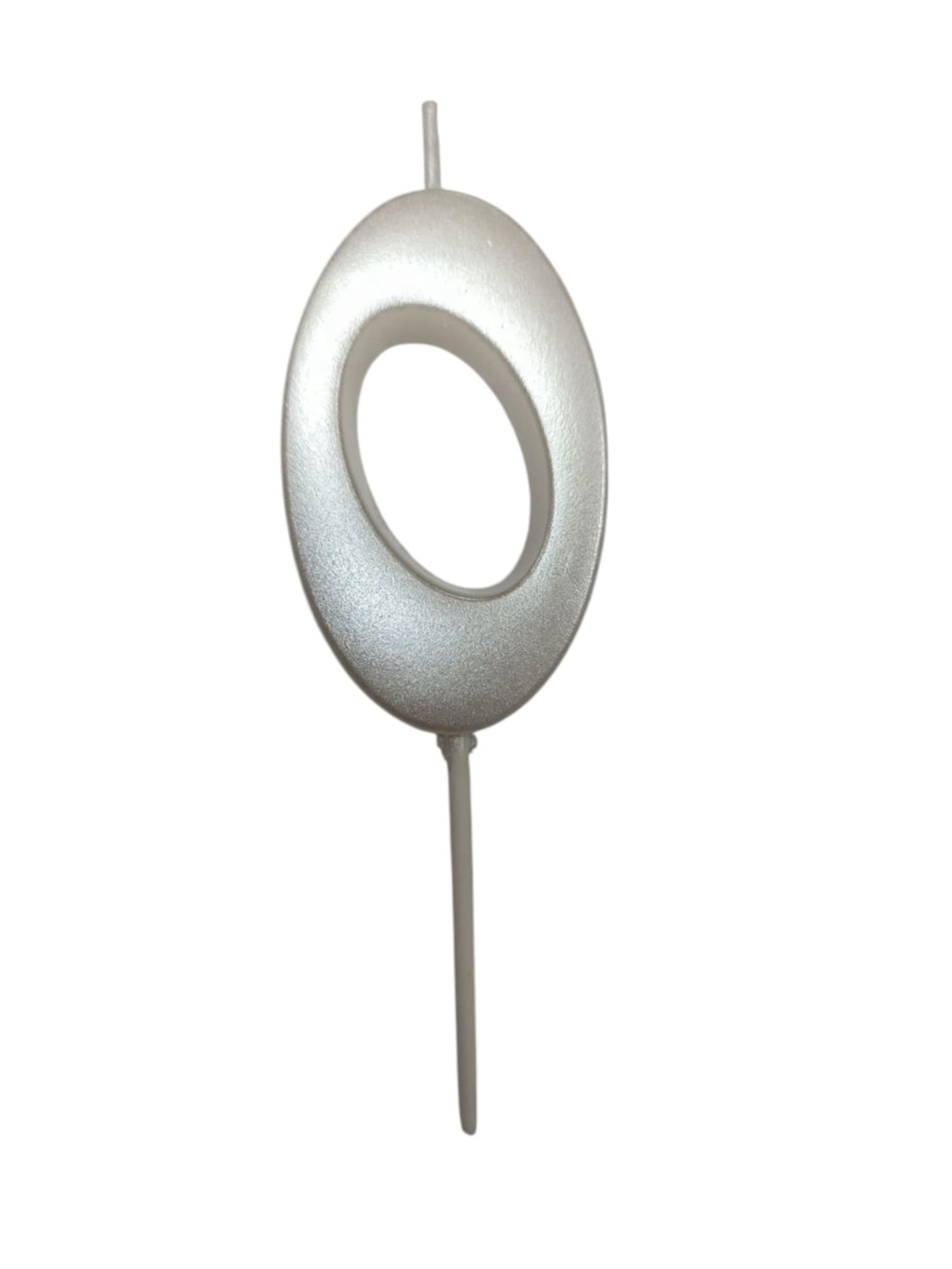 Image of Gyertya gyöngyház fehér "0" - dobozos