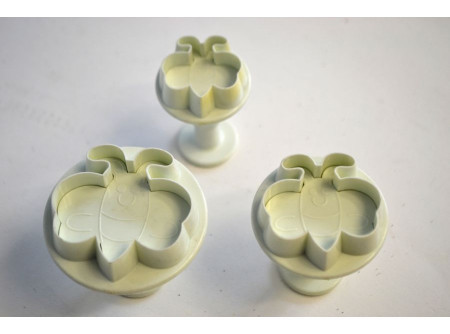 Image of Fondant / Marcipán rugós kiszúró - Méhecske 3db-os készlet